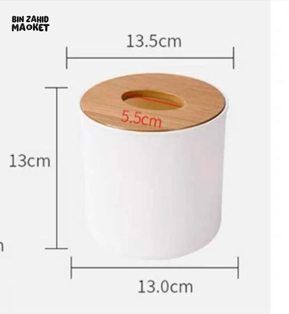 PREMIUM NAPKIN HOLDER – ROUND TISSUE CASE FOR KITCHEN & LIVING ROOM