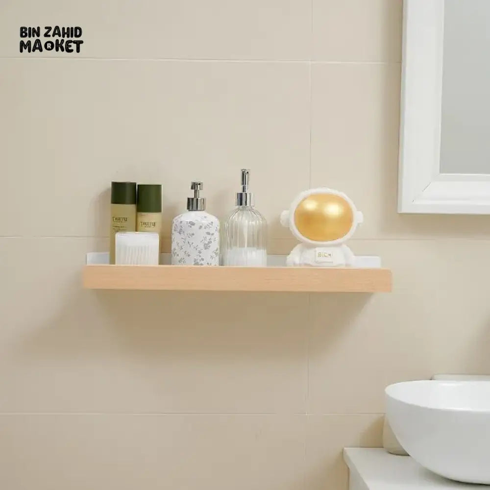PREMIUM NO-DRILL WALL-MOUNT BATHROOM & KITCHEN STORAGE SHELF