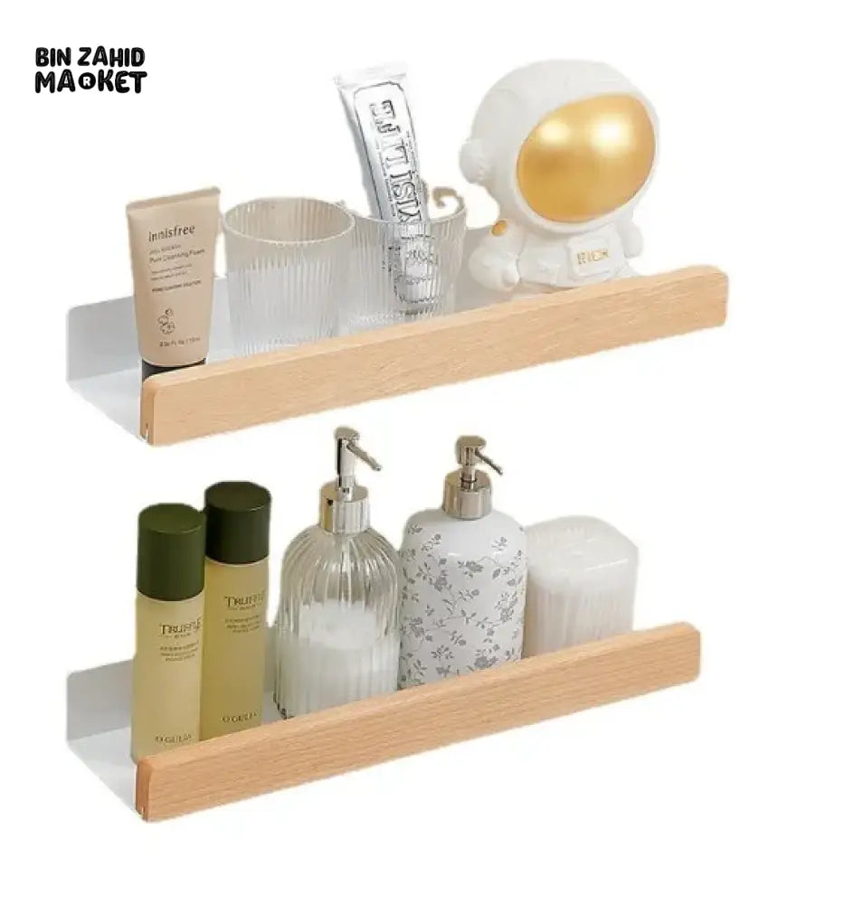 PREMIUM NO-DRILL WALL-MOUNT BATHROOM & KITCHEN STORAGE SHELF