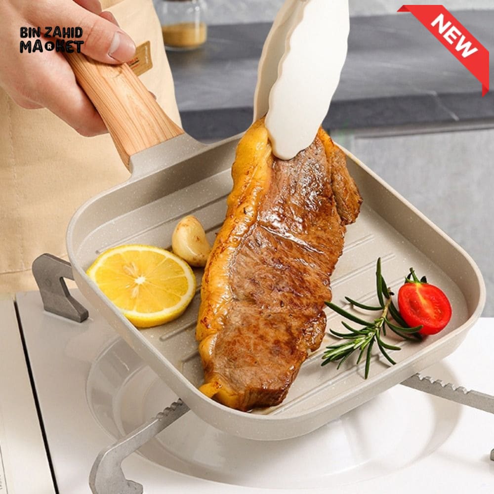 PREMIUM NON-STICK SQUARE GRILL & STEAK PAN
