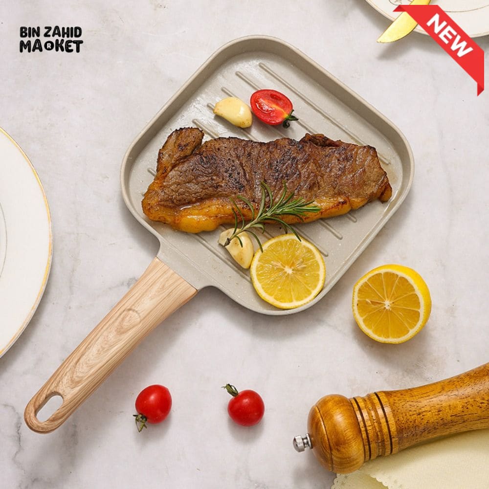 PREMIUM NON-STICK SQUARE GRILL & STEAK PAN