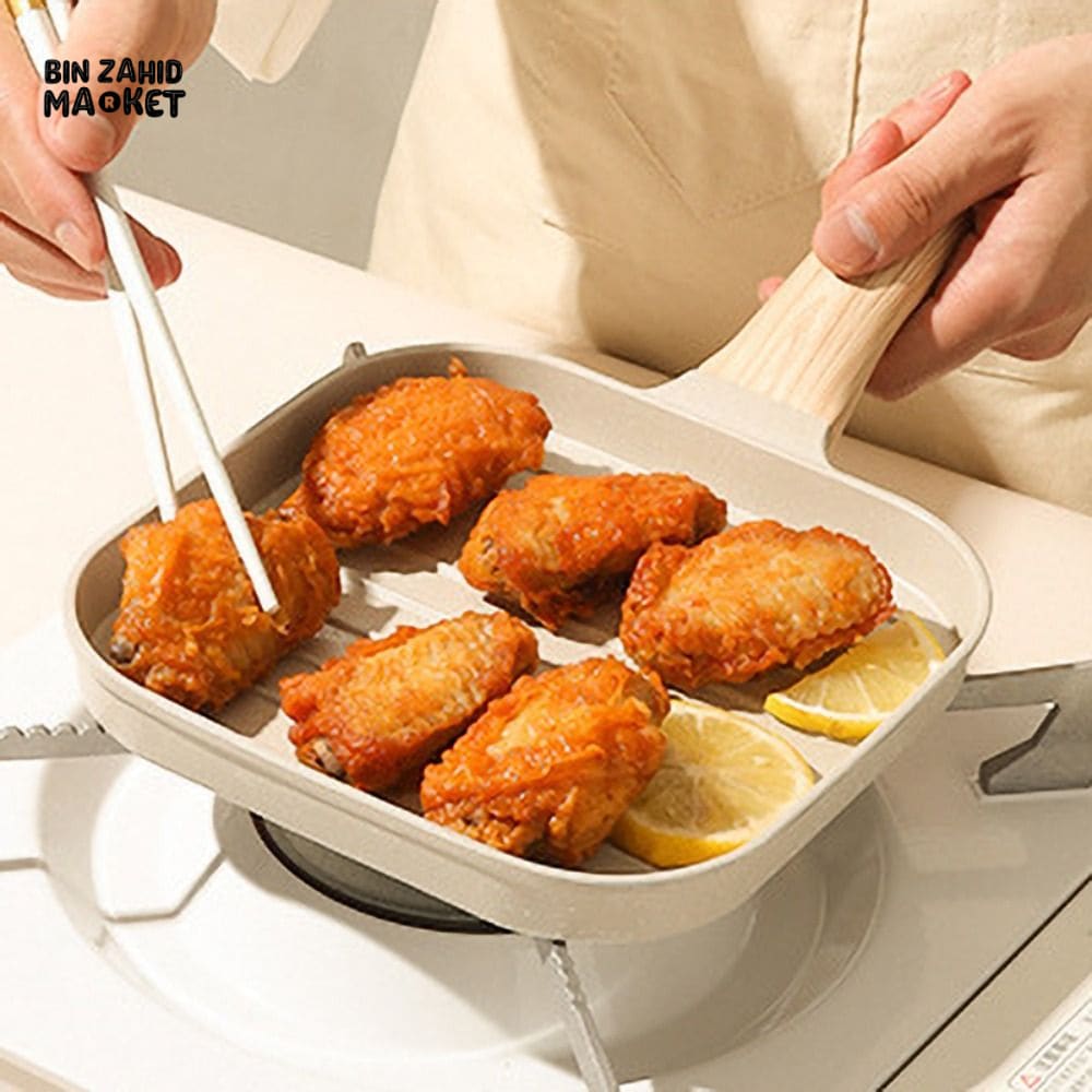 PREMIUM NON-STICK SQUARE GRILL & STEAK PAN