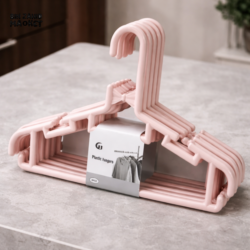 PREMIUM PLASTIC CLOTHES HANGERS SET – SPACE-SAVING MULTI-PURPOSE WARDROBE ORGANIZER