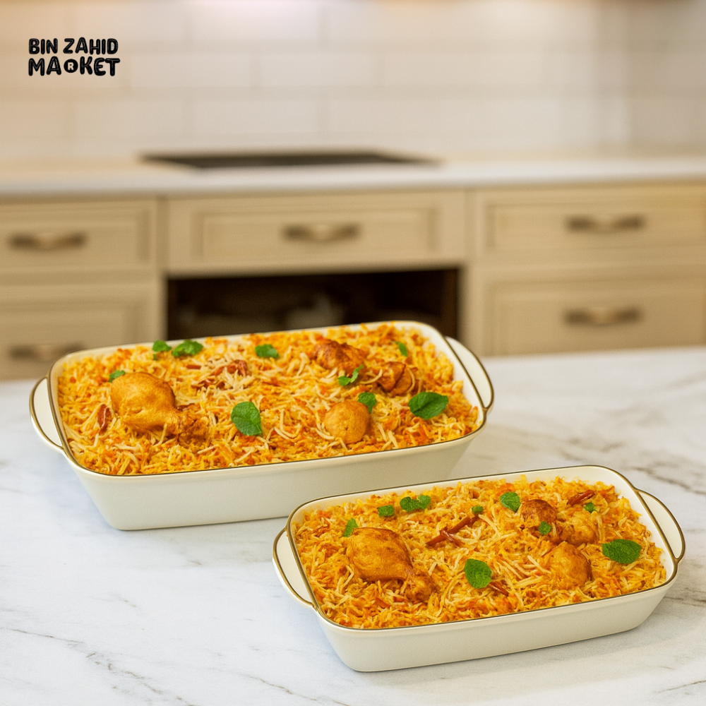 PREMIUM PLASTIC SERVING DISH WITH LID – HEAT-RESISTANT & FOOD-SAFE