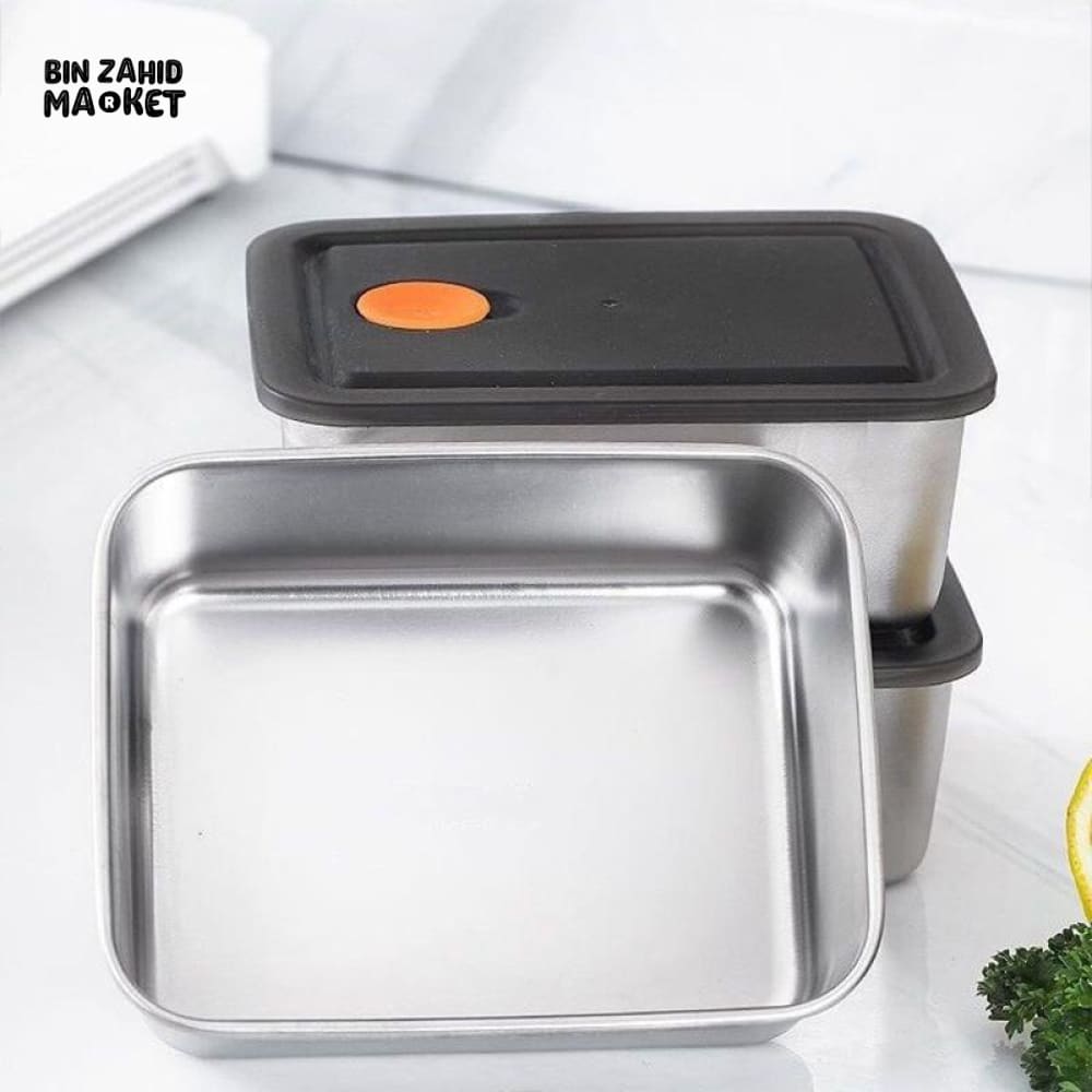 PREMIUM STAINLESS STEEL AIRTIGHT FOOD CONTAINER SET 4 PIECES