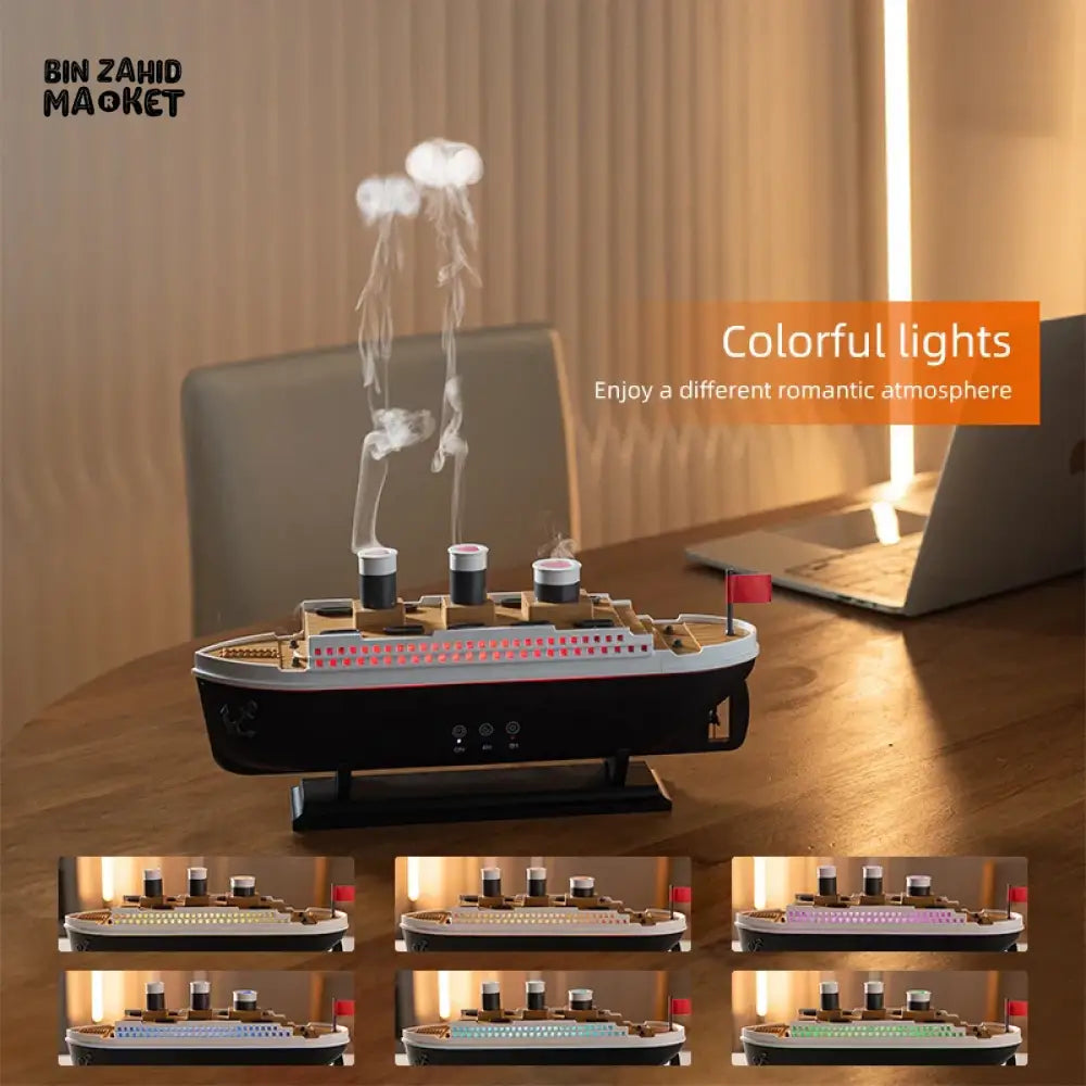 PREMIUM TITANIC SHIP MODEL HUMIDIFIER – AESTHETIC AROMA DIFFUSER