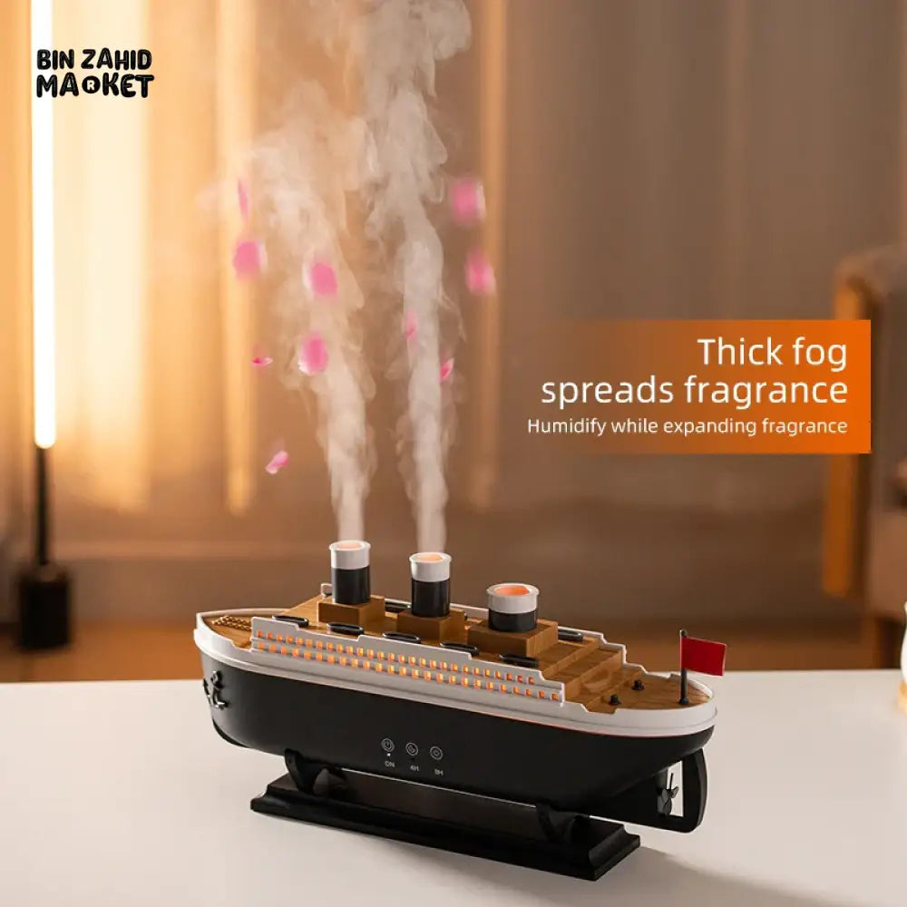 PREMIUM TITANIC SHIP MODEL HUMIDIFIER – AESTHETIC AROMA DIFFUSER