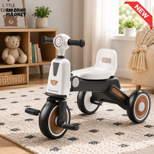 PREMIUM TODDLER BALANCE TRICYCLE - BLACK