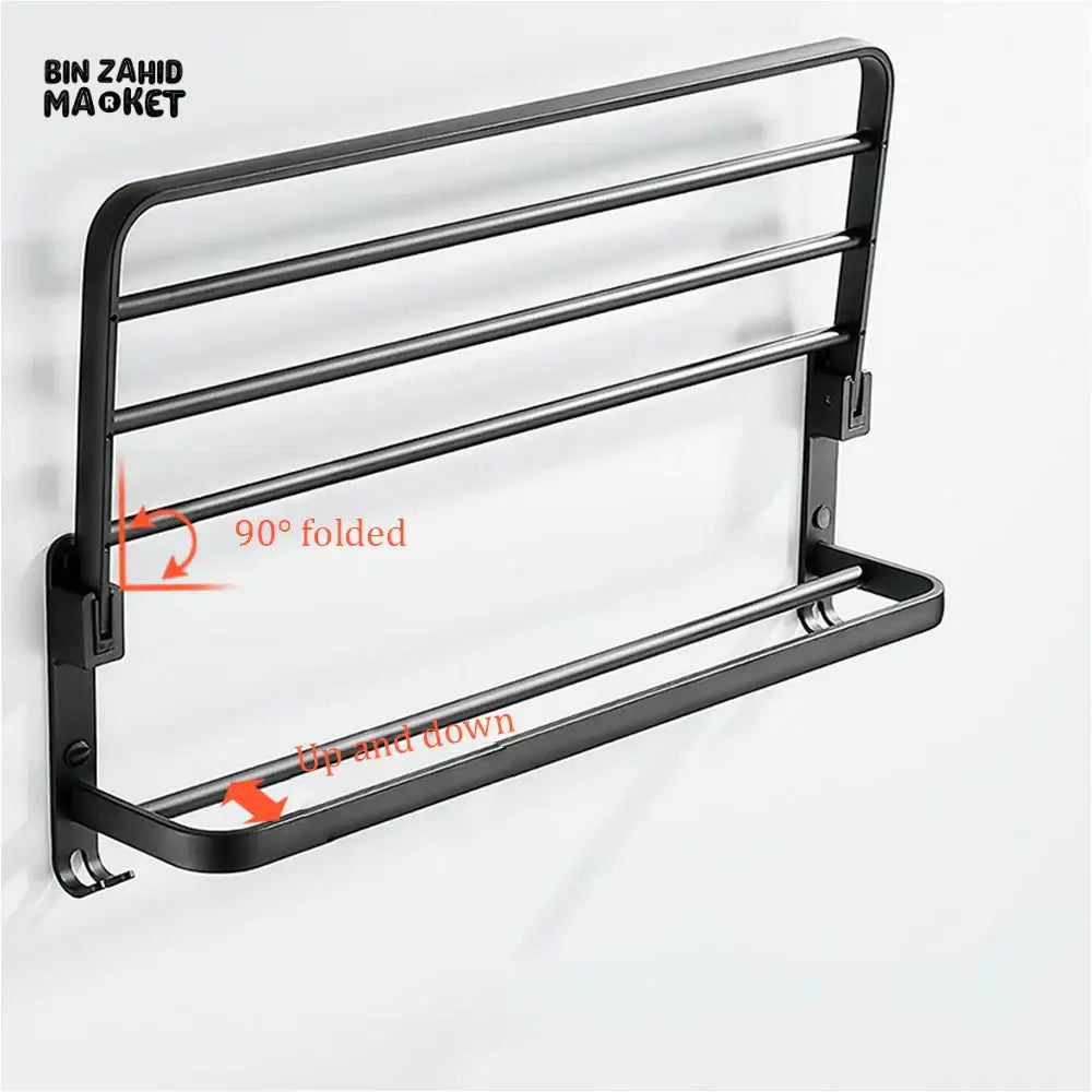 PREMIUM WALL MOUNTED TOWEL STORAGE RACK