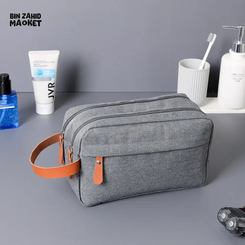 PREMIUM WATERPROOF OXFORD CANVAS COSMETIC BAG – TRAVEL TOILETRY ORGANIZER UNISEX