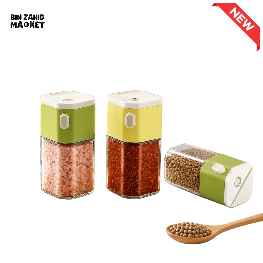 PRESS & POUR SPICE DISPENSER SET -1 PCS