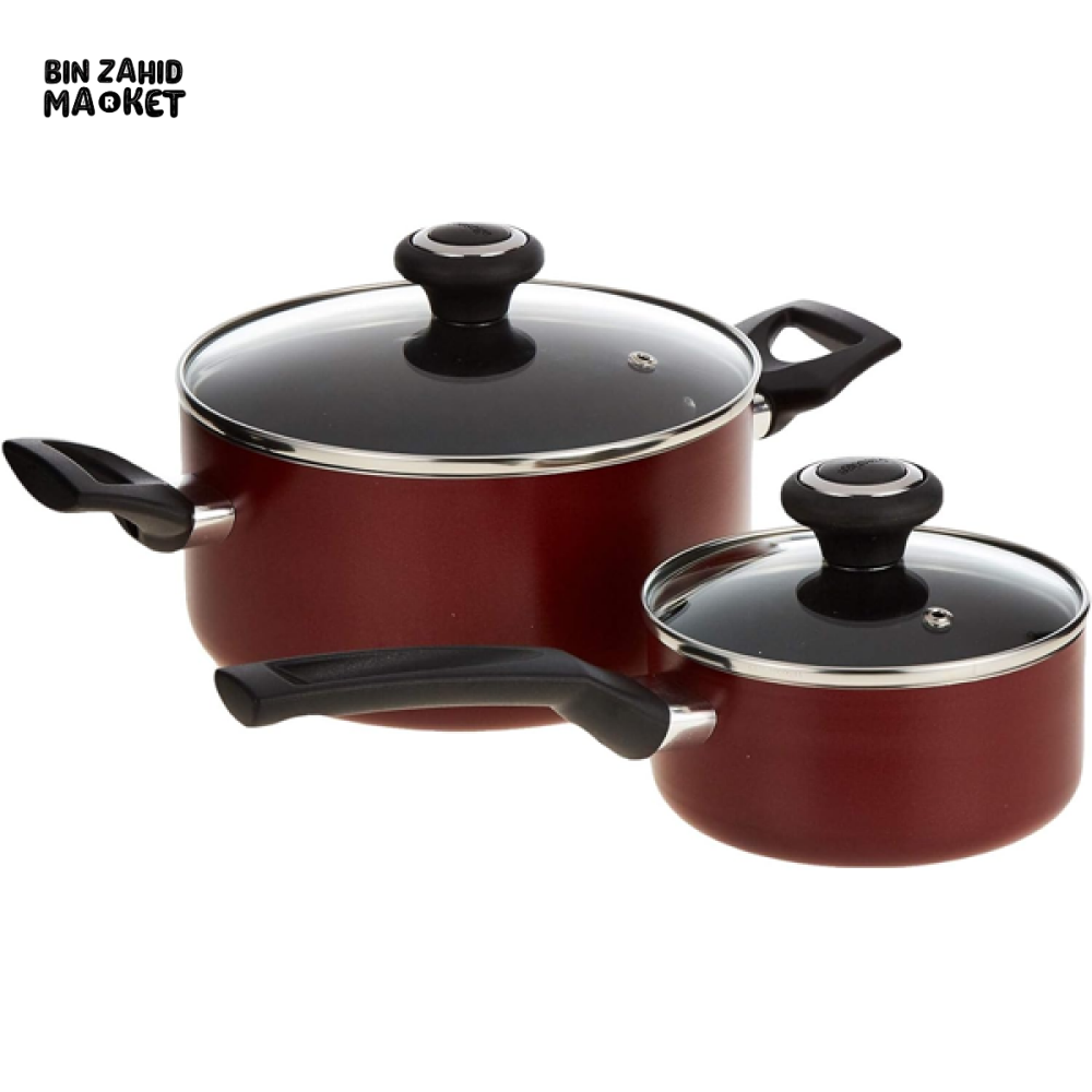 PRESTIGE 25PCS COOKWARE SET RED – COMPLETE NON-STICK COOKING SET FOR MODERN KITCHENS