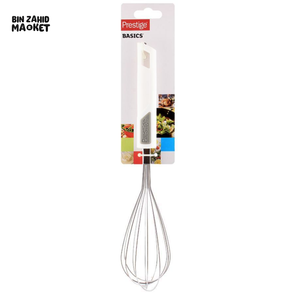 PRESTIGE BASIC LARGE WHISK – STAINLESS STEEL WHISK FOR MIXING, BEATING & BLENDING