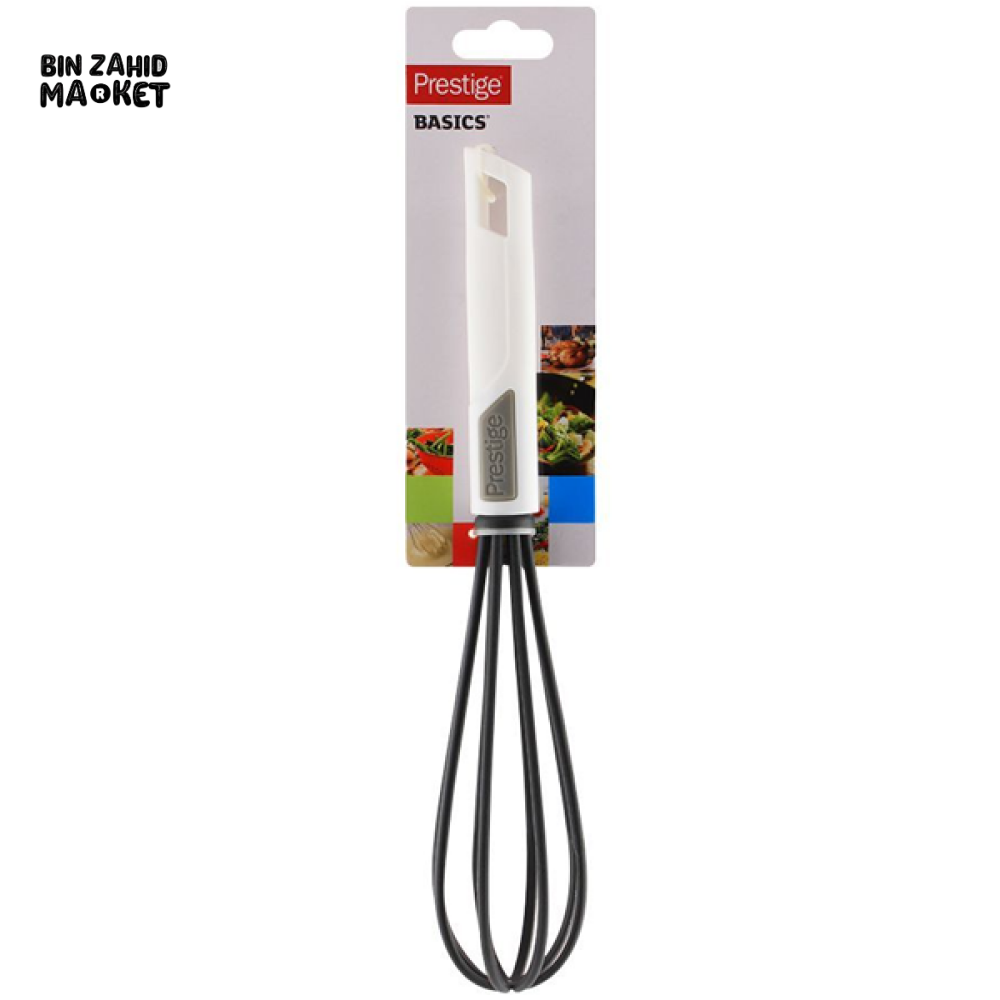 PRESTIGE BASIC NON-STICK WHISK – HEAT-RESISTANT COOKING WHISK FOR MIXING & BLENDING
