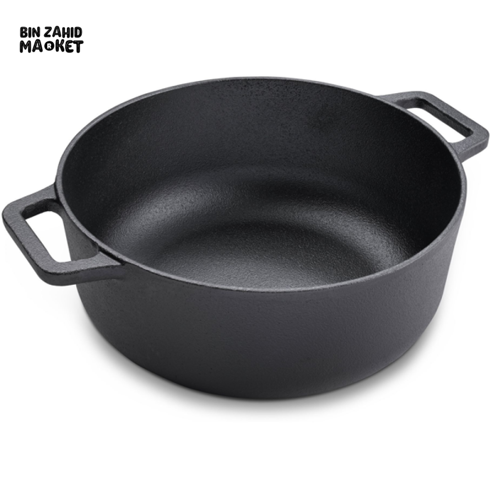 PRESTIGE CAST IRON CASSEROLE 20CM – HEAVY-DUTY COOKWARE WITH GLASS LID FOR SLOW COOKING