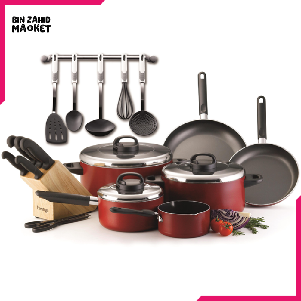 PRESTIGE CLASSIQUE COOK SET 22PIECE NON-STICK COOKWARE WITH LIDS – COMPLETE KITCHEN SET