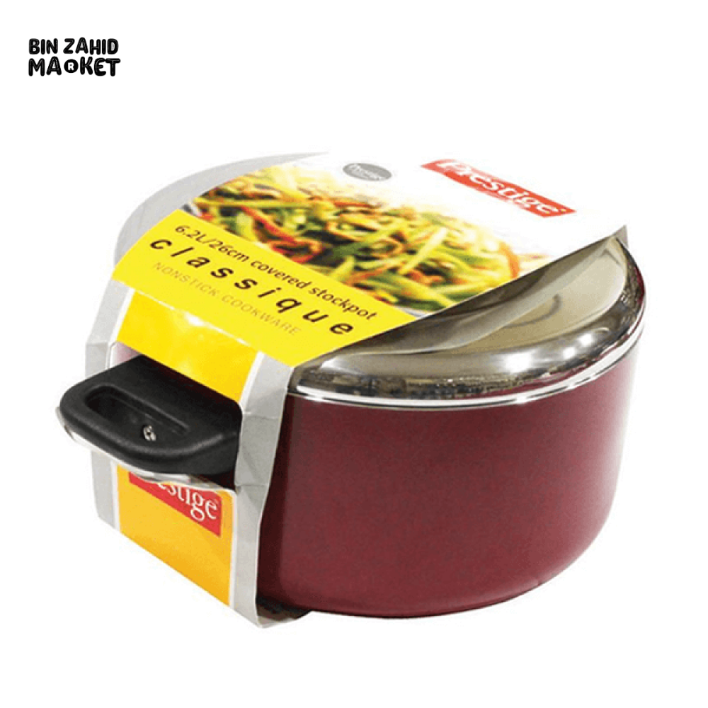 PRESTIGE CLASSIQUE COOKPOT 26CM NON-STICK WITH GLASS LID – DURABLE COOKWARE