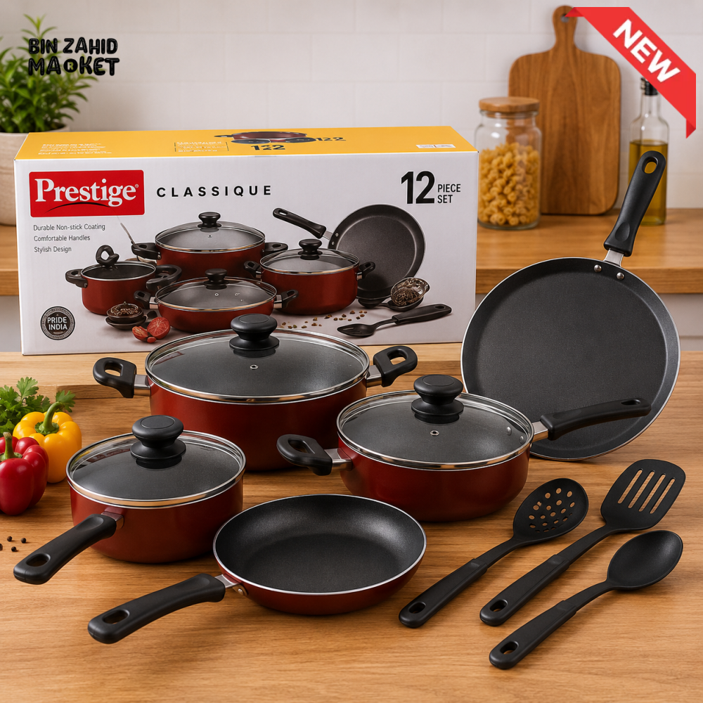 PRESTIGE CLASSIQUE NON-STICK COOKWARE SET - 12 PIECE SET