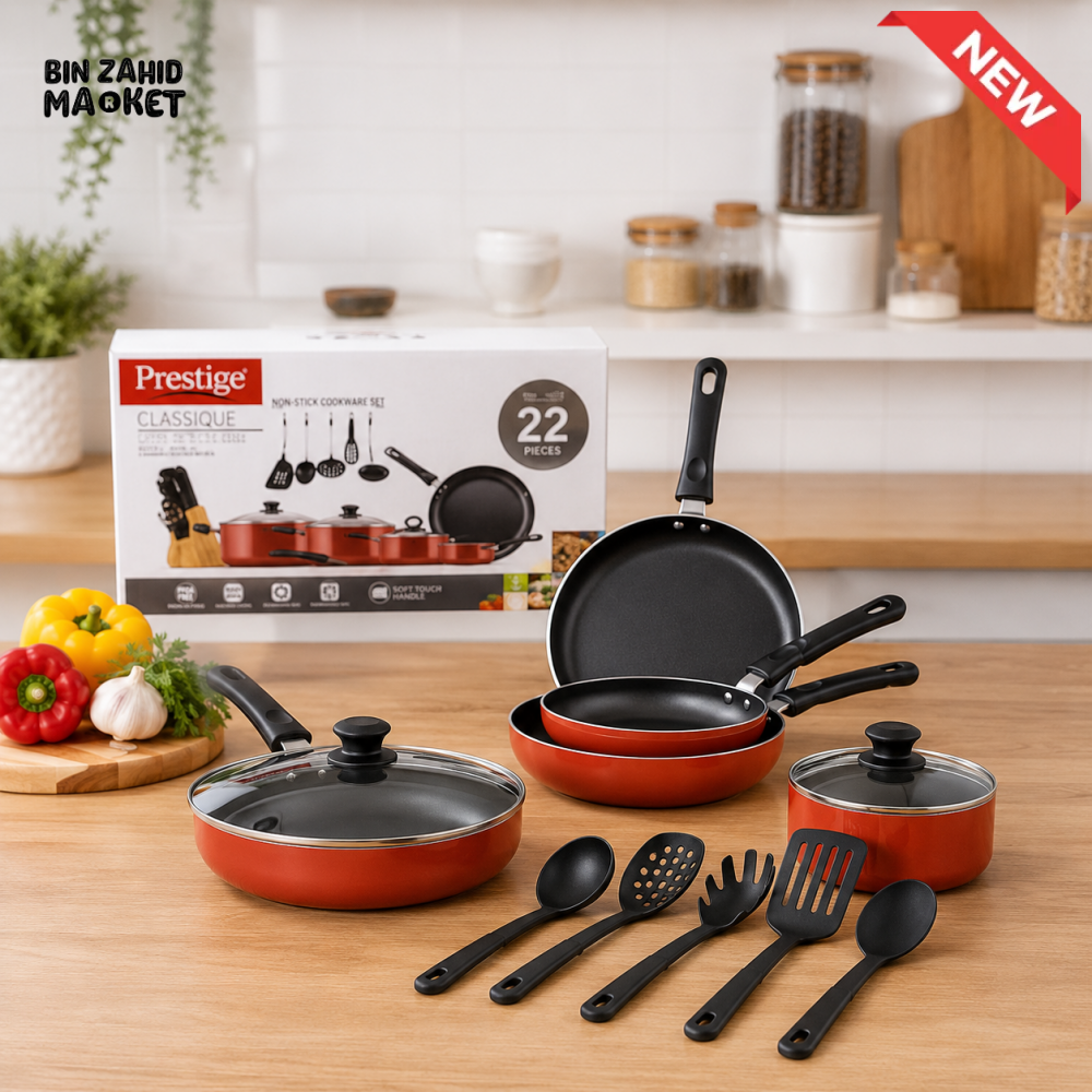 PRESTIGE CLASSIQUE NON-STICK COOKWARE SET 20965 - 22 PIECE