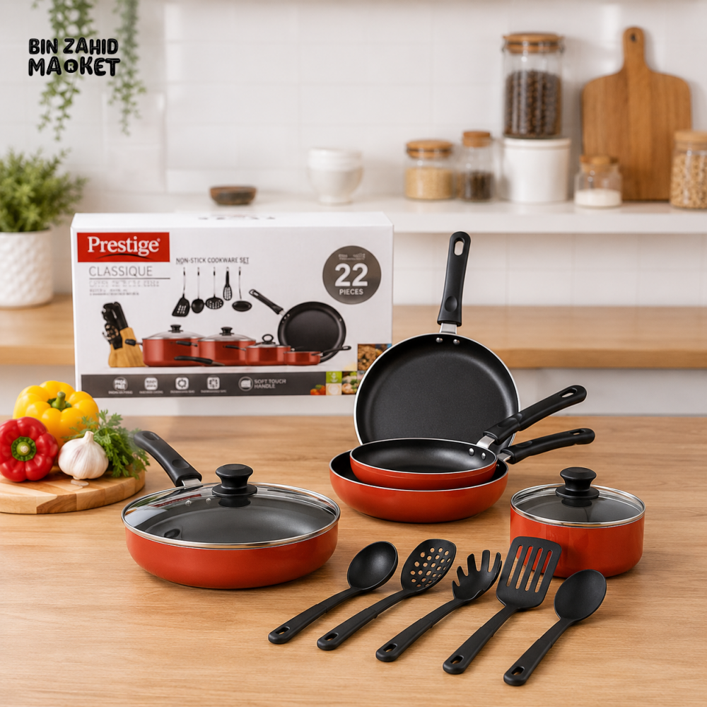 PRESTIGE CLASSIQUE NON-STICK COOKWARE SET 20965 - 22 PIECE