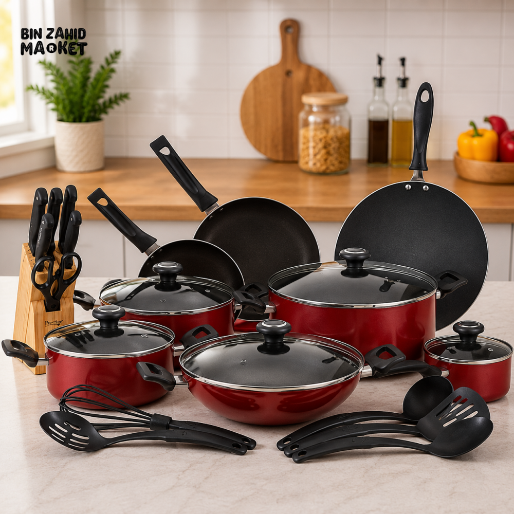 PRESTIGE CLASSIQUE NON-STICK COOKWARE SET - 25 PIECE