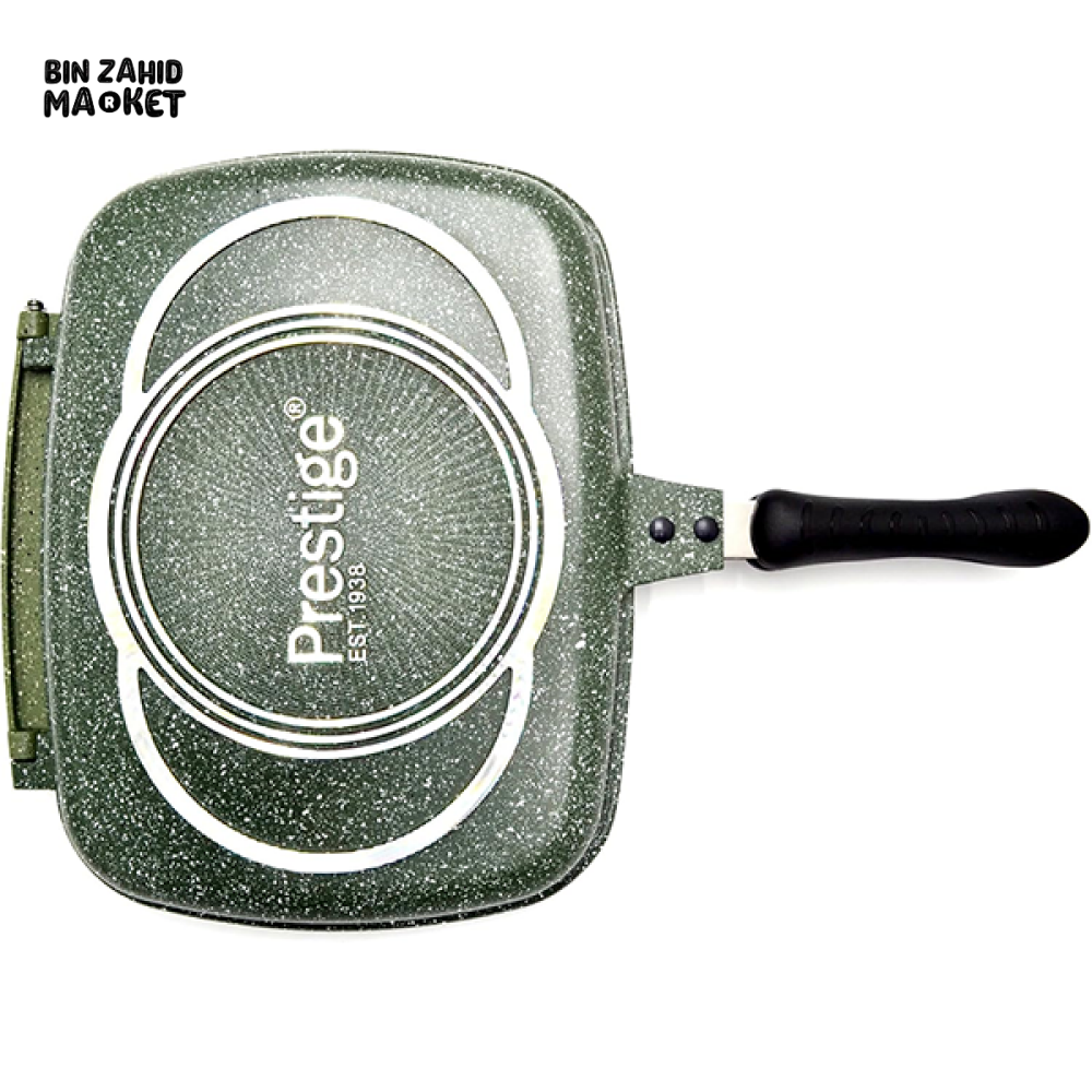 PRESTIGE DOUBLE FRY PAN 32CM – DOUBLE-SIDED NON-STICK FOLDABLE GRILL & FLIPPING PAN