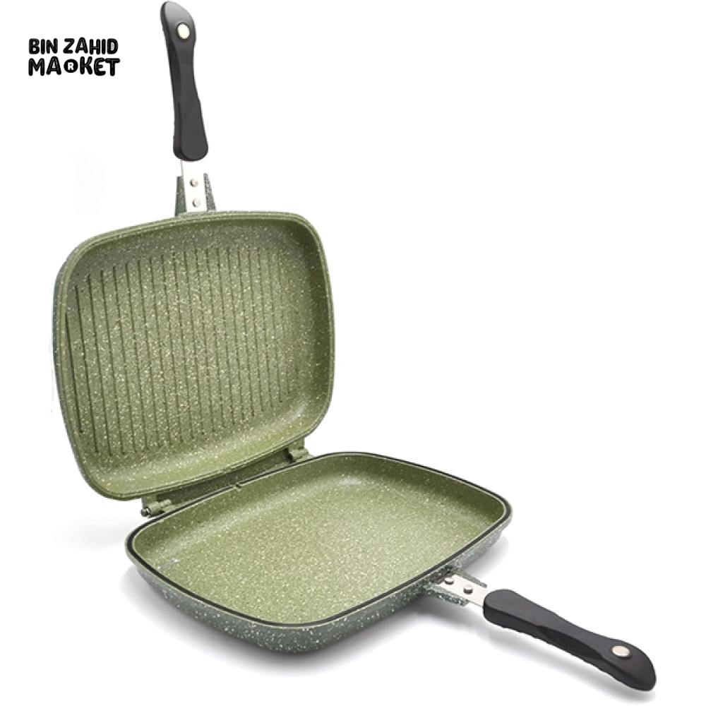 PRESTIGE DOUBLE FRY PAN 32CM – DOUBLE-SIDED NON-STICK FOLDABLE GRILL & FLIPPING PAN
