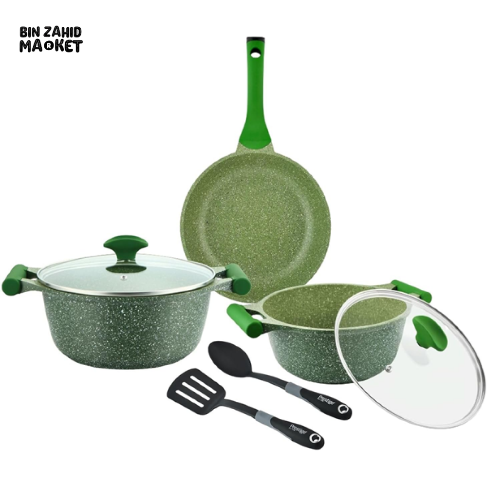 PRESTIGE ESSENTIALS GRANITE COOKWARE SET – NON-STICK DURABLE KITCHEN COOKING SET