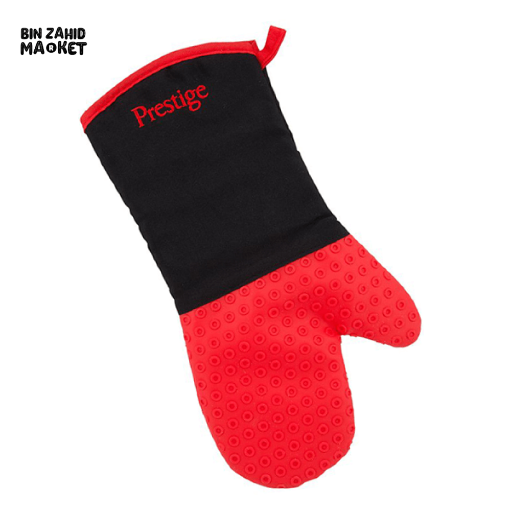 PRESTIGE GLOVE – HEAT RESISTANT FLEXIBLE OVEN MITT FOR GRILLS, PANS & TRAYS