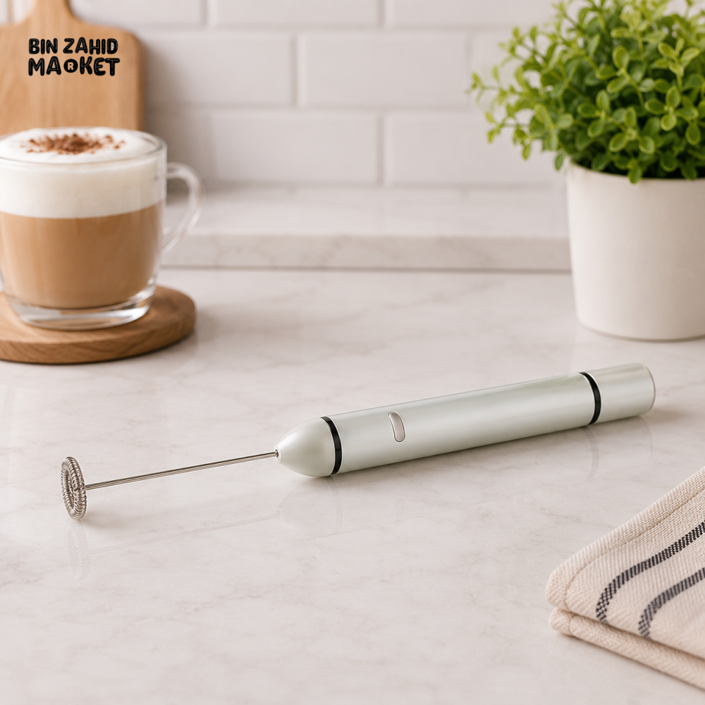 PRESTIGE HANDHELD ELECTRIC COFFEE FROTHER – PORTABLE MILK FOAM MAKER - 57262