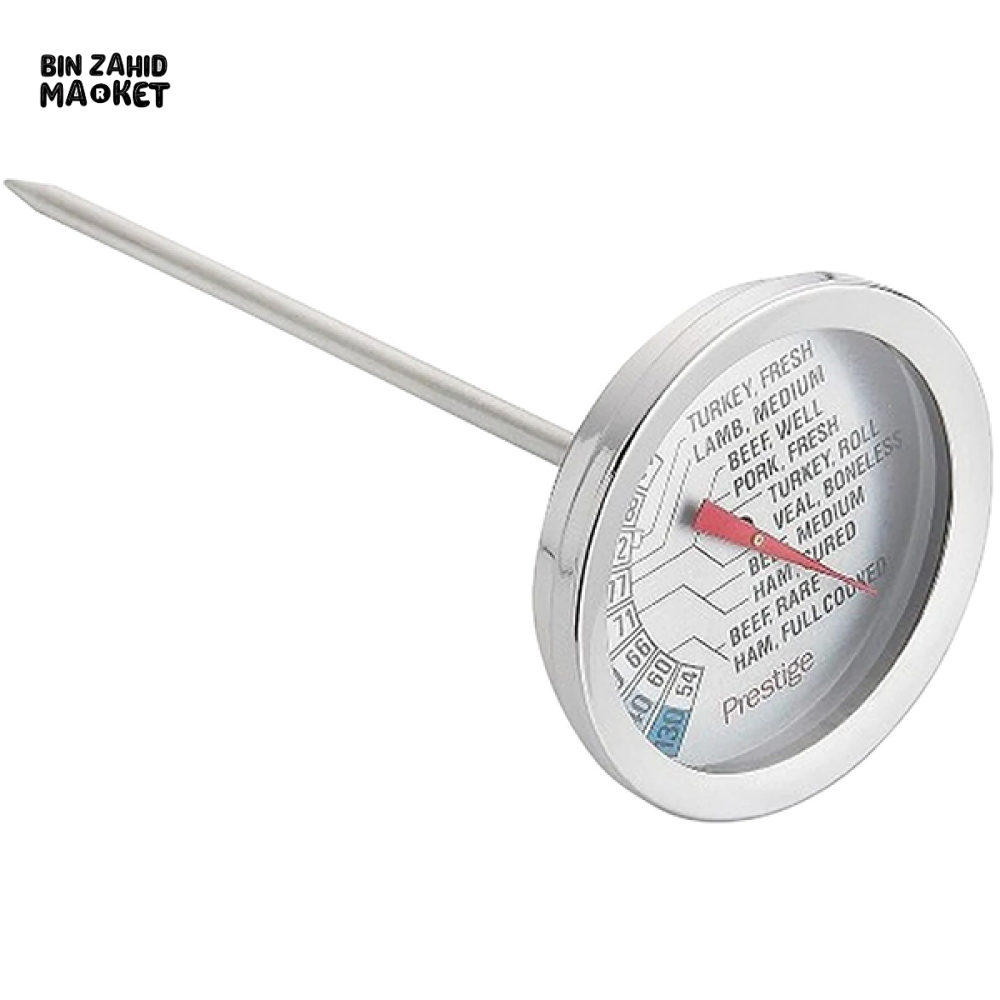 PRESTIGE MEAT THERMOMETER – STAINLESS STEEL KITCHEN TEMPERATURE GAUGE FOR COOKING