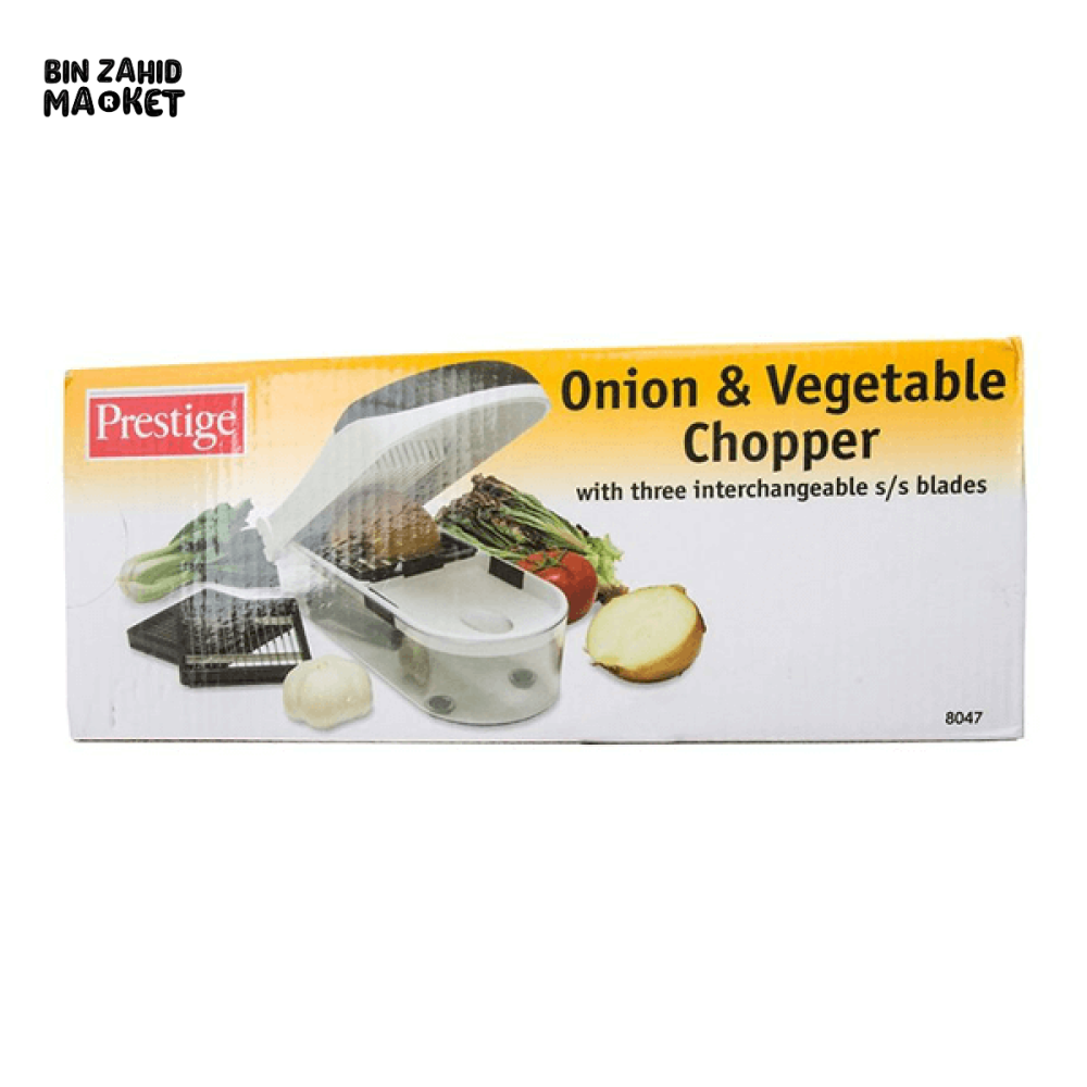 PRESTIGE ONION & VEGETABLE CHOPPER – MANUAL FOOD CUTTER FOR QUICK & EASY PREP