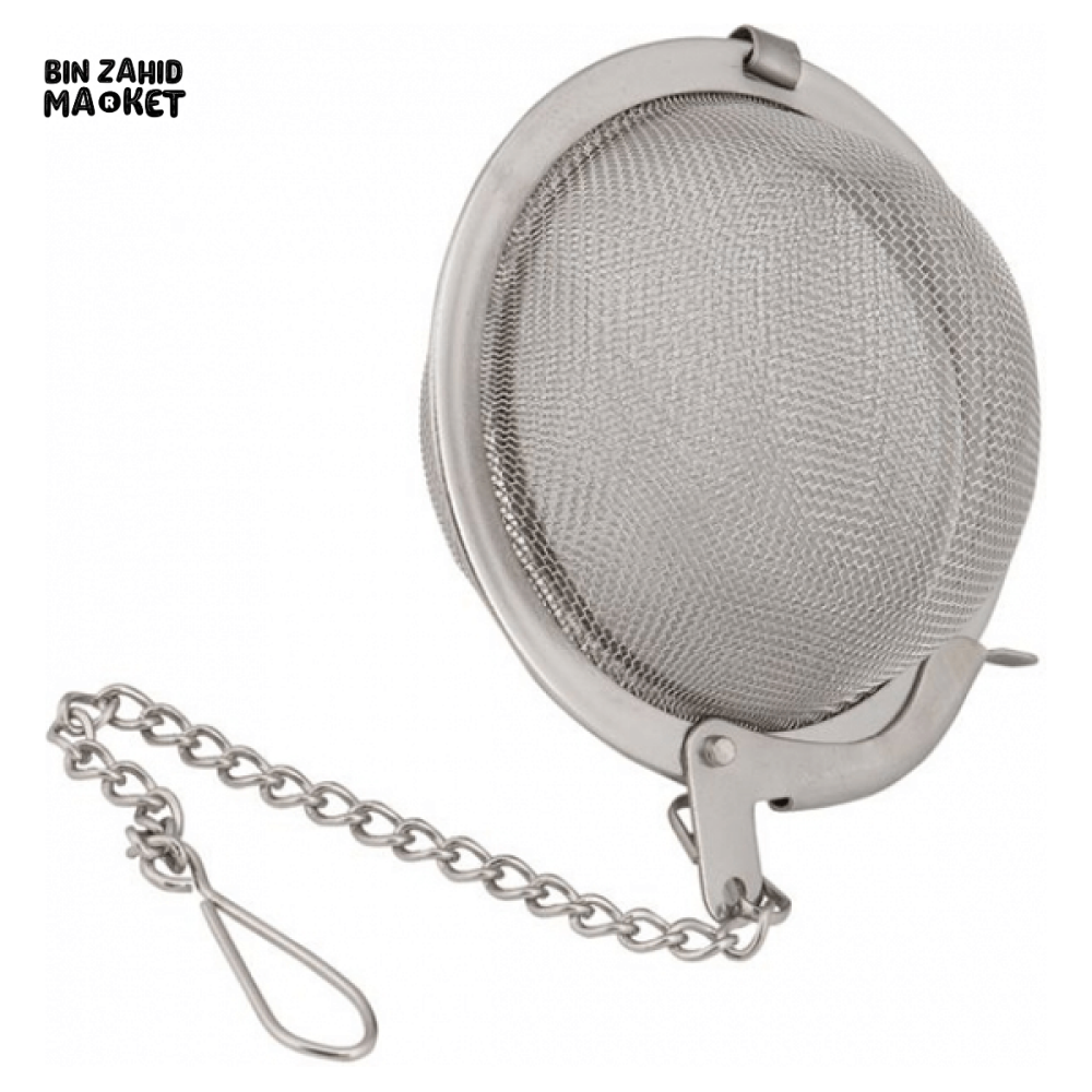 PRESTIGE TEA BALL – STAINLESS STEEL LOOSE LEAF TEA INFUSER WITH HOOK CHAIN