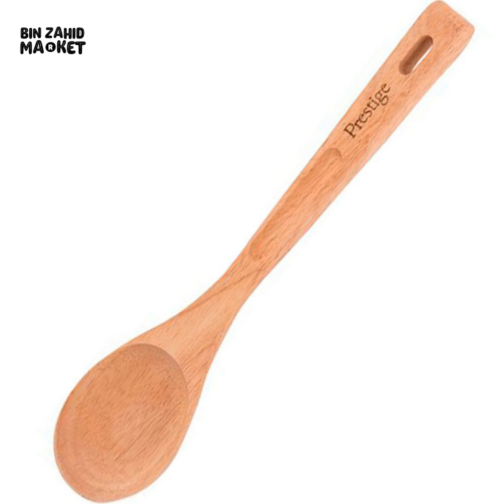 PRESTIGE WOODEN SPOON – NATURAL COOKING UTENSIL FOR NON-STICK COOKWARE