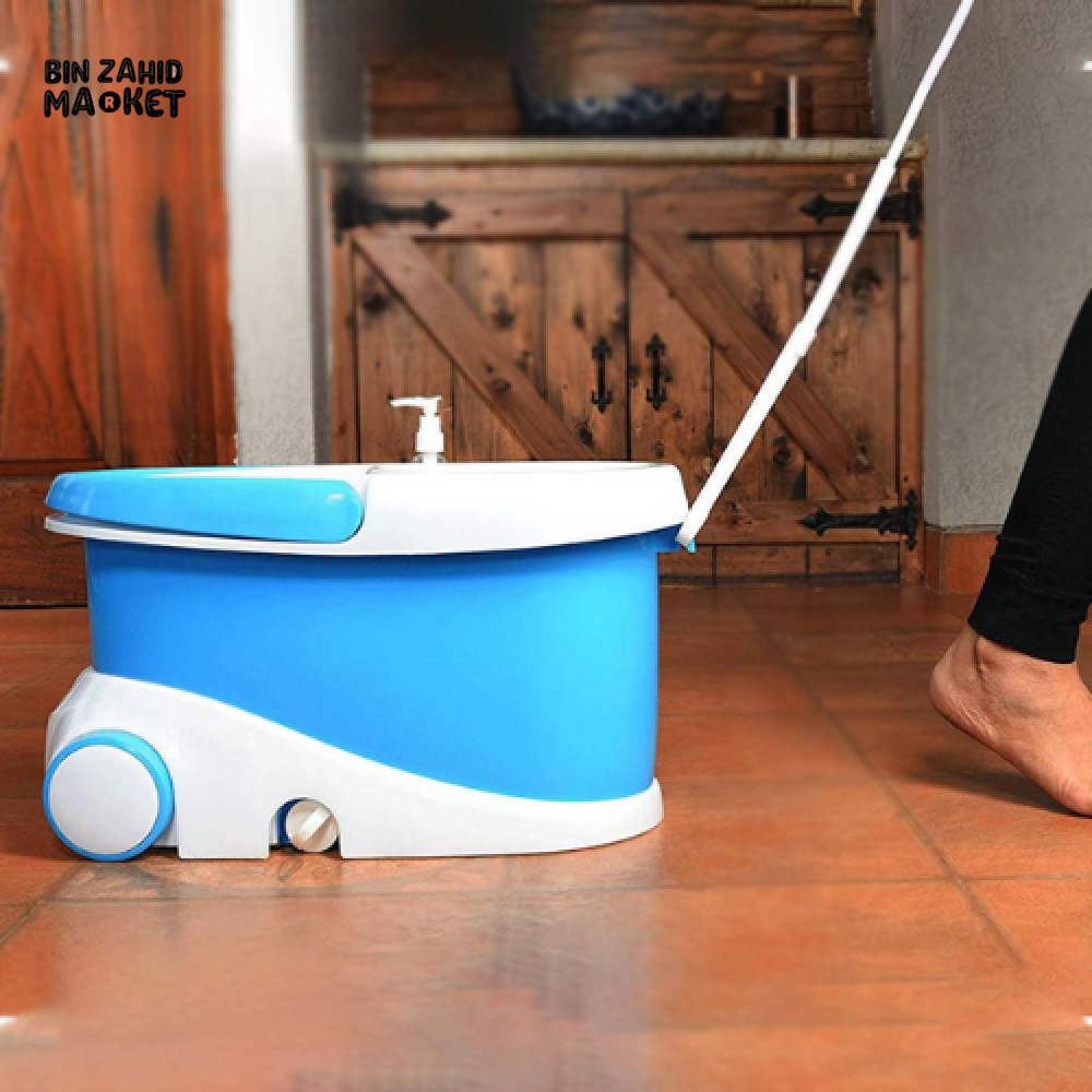 PRIMO HEAVY DUTY BUCKET SPIN MOP WITH WHEELS