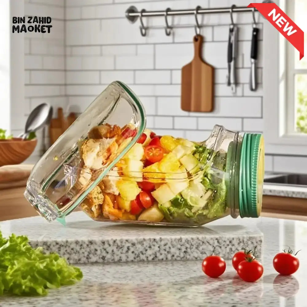 PROLUX PORTABLE ACRYLIC SALAD POD CONTAINER JAR