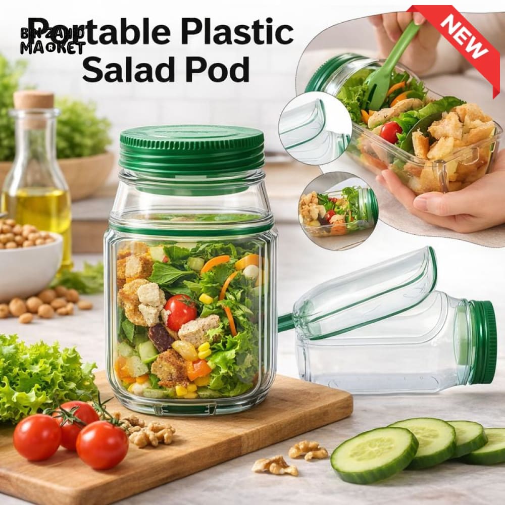 PROLUX PORTABLE ACRYLIC SALAD POD CONTAINER JAR
