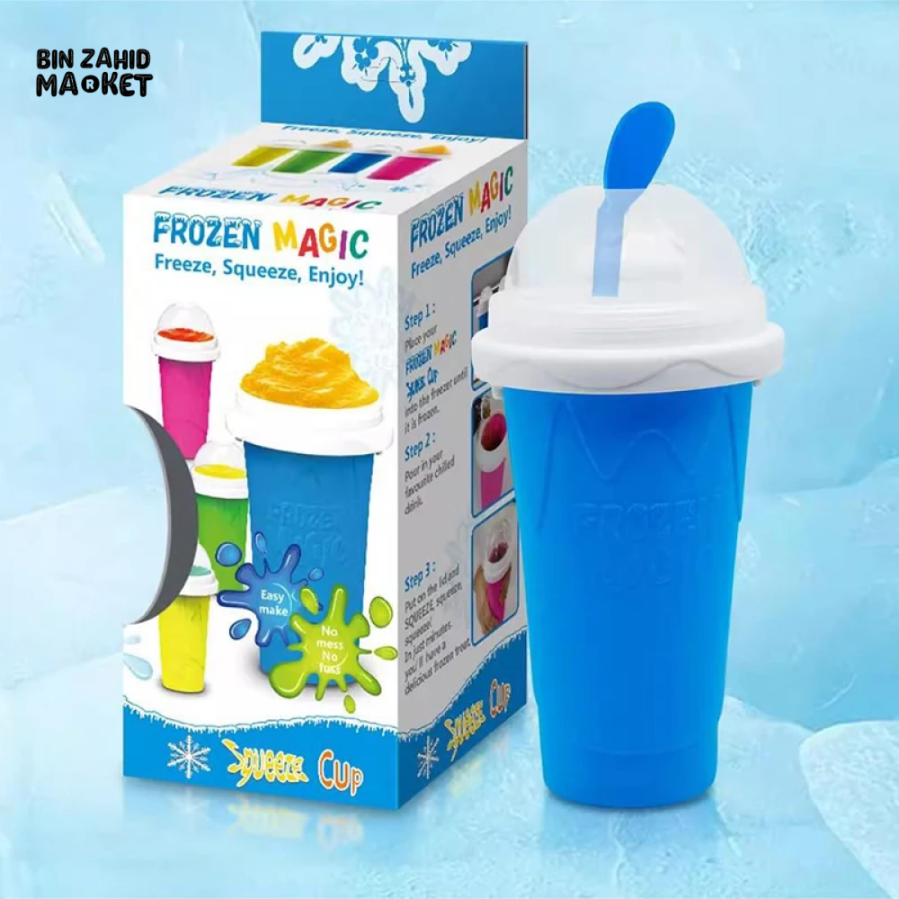 QUICK-FREEZE SLUSHY MAKER CUP LARGE CAPACITY FOR SMOOTHIES JUICE & ICE CREAM SUMMER KITCHEN TOOL