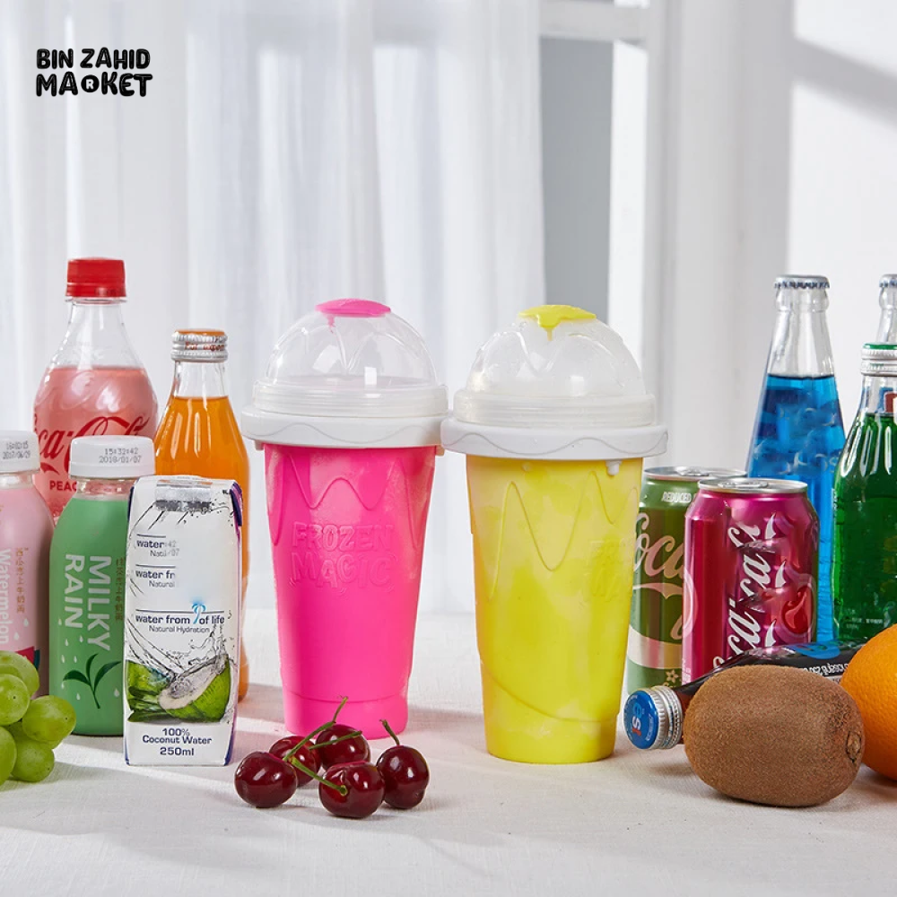 QUICK-FREEZE SLUSHY MAKER CUP LARGE CAPACITY FOR SMOOTHIES JUICE & ICE CREAM SUMMER KITCHEN TOOL