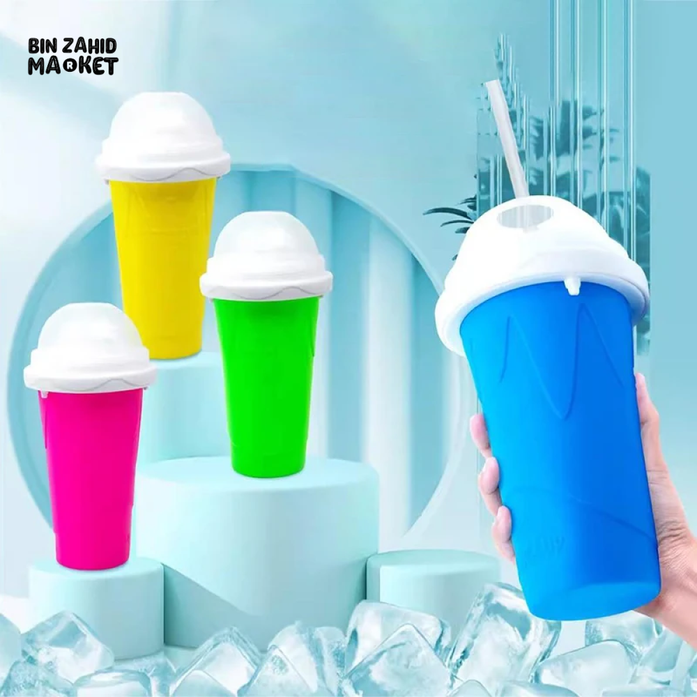 QUICK-FREEZE SLUSHY MAKER CUP LARGE CAPACITY FOR SMOOTHIES JUICE & ICE CREAM SUMMER KITCHEN TOOL