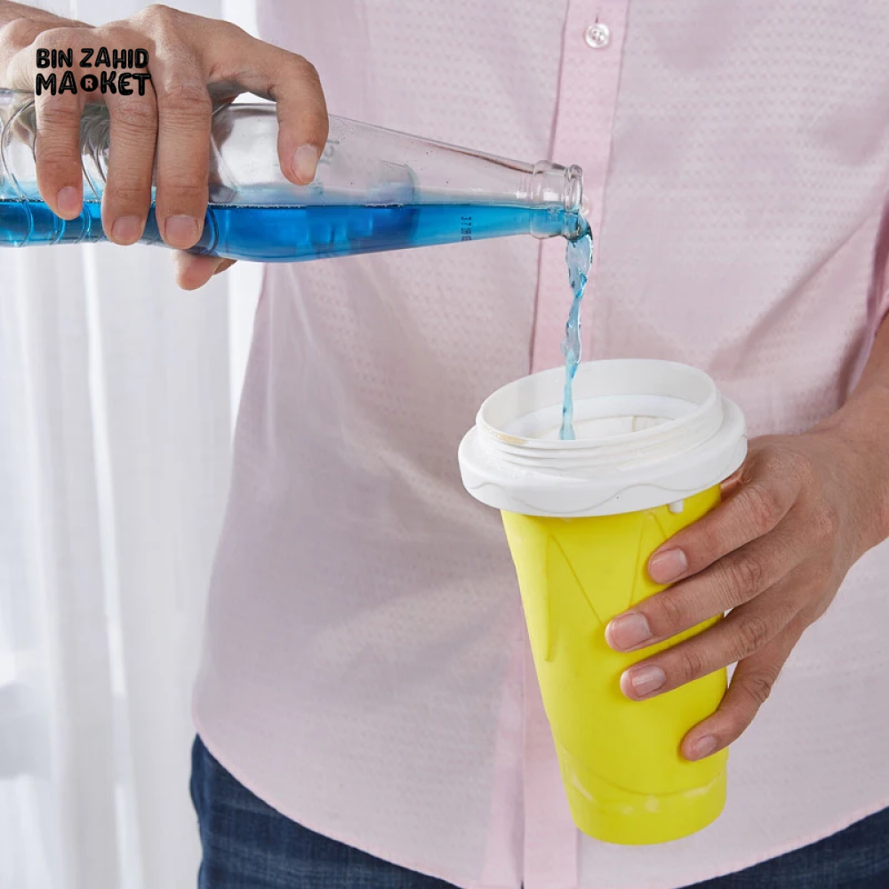 QUICK-FREEZE SLUSHY MAKER CUP LARGE CAPACITY FOR SMOOTHIES JUICE & ICE CREAM SUMMER KITCHEN TOOL