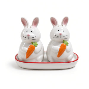 Kitchlux Ceramic Salt and Pepper Shakers - Bunny