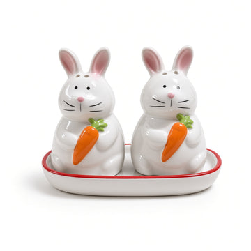 Kitchlux Ceramic Salt and Pepper Shakers - Bunny