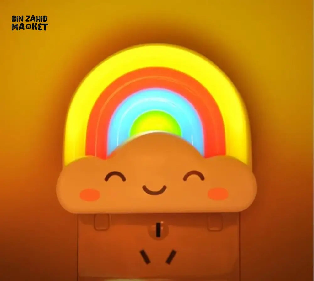 RAINBOW CLOUD LED NIGHT LIGHT – PLUG-IN NURSERY WALL LAMP