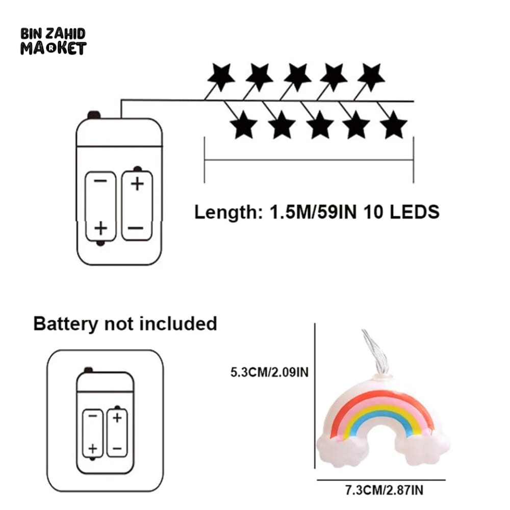 RAINBOW LED STRING LIGHTS