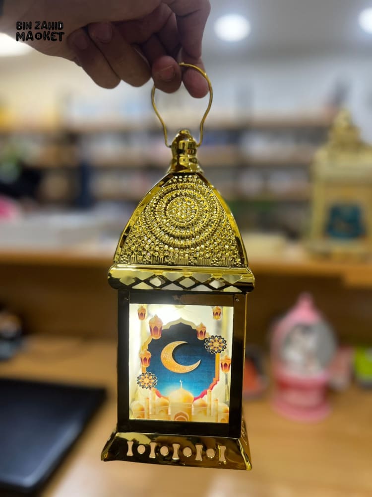 RAMADAN ARABIC THEME DECORATIVE LED CELL WITH HALAL HUMMING NASHEED LANTERNS