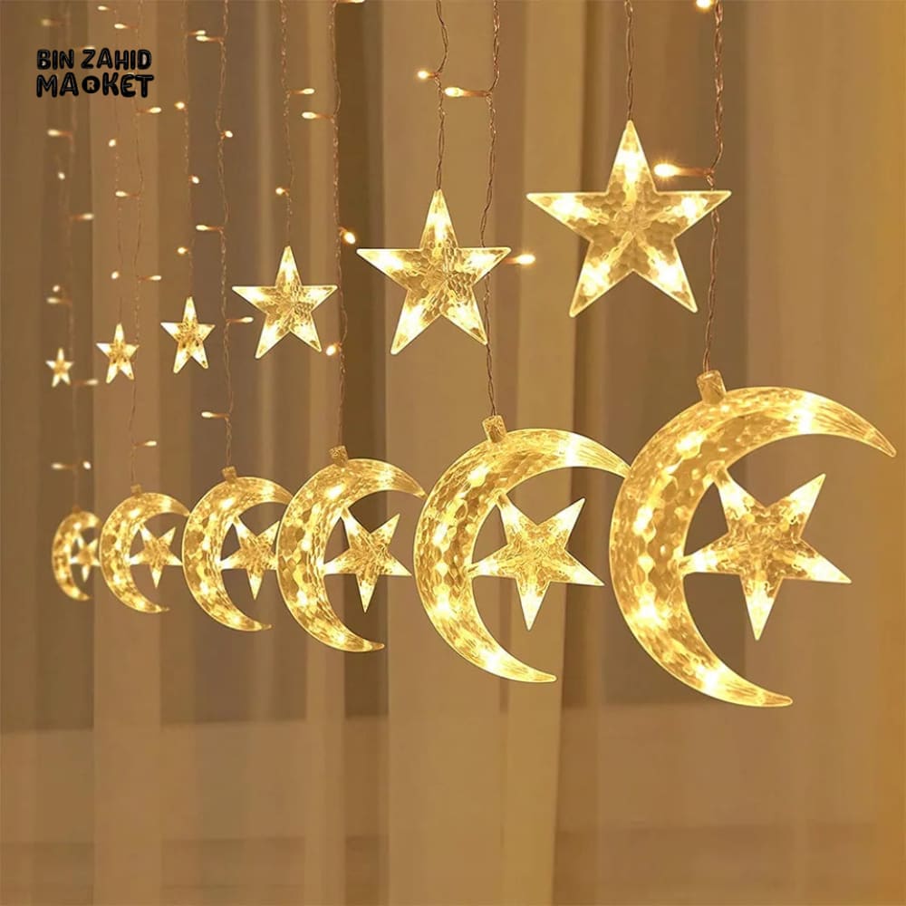 MOON & STARS DECOR FAIRY LIGHTS