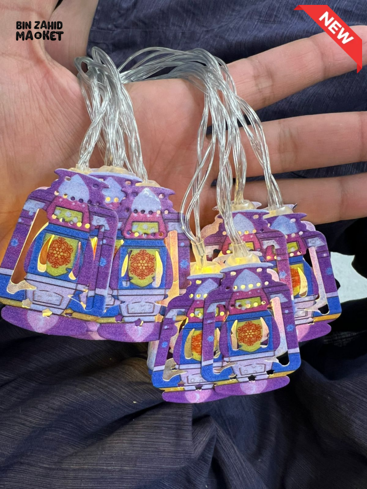 RAMADAN LANTERN LED STRING LIGHTS – WARM GLOW ISLAMIC FESTIVE HOME DECOR