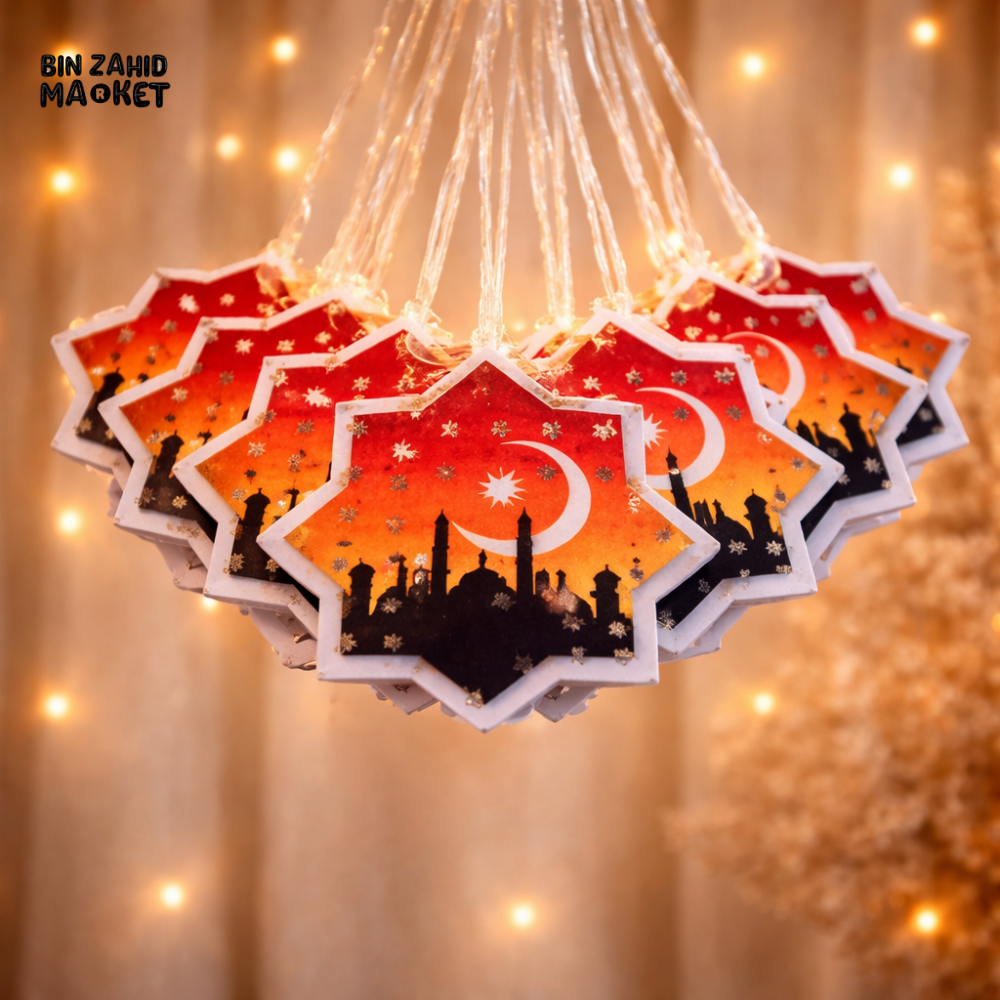 RAMADAN SPECIAL LED STRING LIGHTS WARM GLOW ISLAMIC FESTIVE DECOR - STARMINARET GLOW