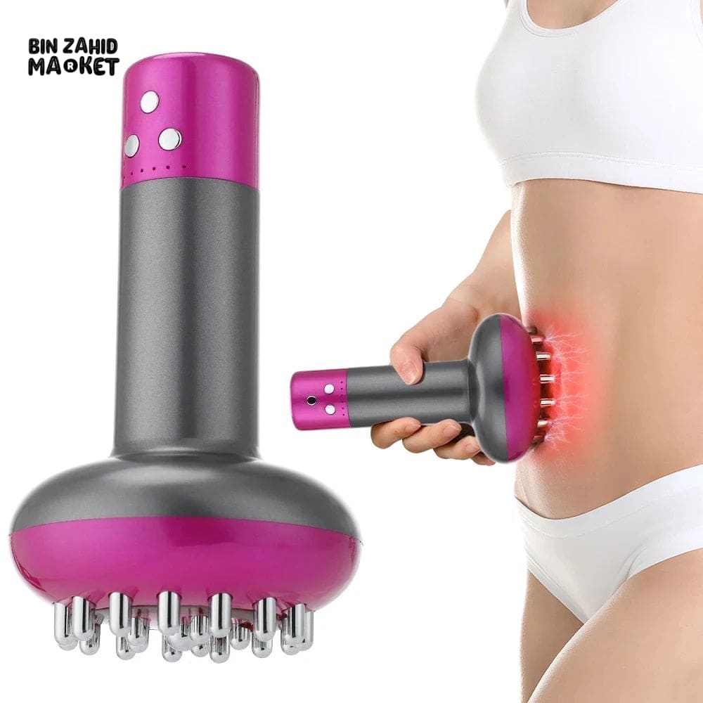 RECHARGEABLE GUA SHA MASSAGER – HEATING BODY SHAPING & MERIDIAN SCRAPING BRUSH FOR LYMPHATIC CARE